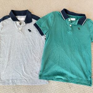 Abercrombie Kids Polo Shirts - Gray and Green